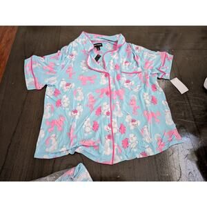NWT Room Service Dakota Knit Pj Set In Show Poodles - Show Poodles -  size XS